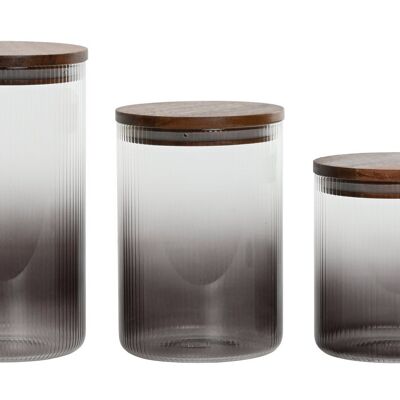 SET BOROSILICATO 3 VASI 11X11X20 1,5L 1.2L 900MLPC212551