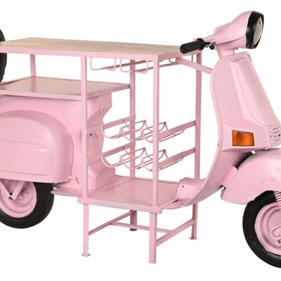 POIGNÉE PORTE-BOUTEILLES EN FER 195X70X106 MOTO ROSE PALO MB205012