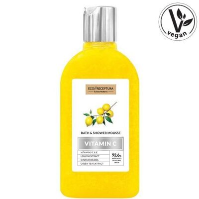 Gel douche et bain pour le corps et les cheveux au citron vitamine C
