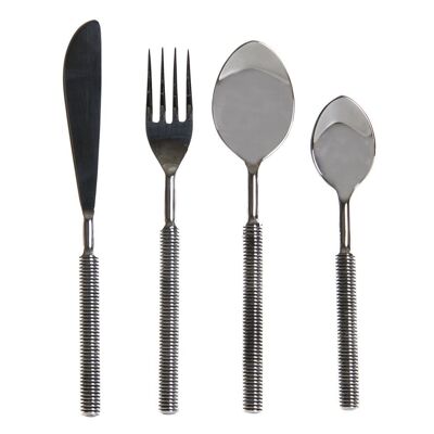 CUBERTERIA SET 16 INOX 4,5X2X21,5 PLATEADO PC208443