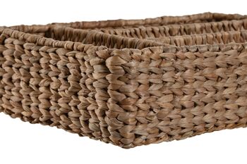 COUVERTS EN FIBRE MÉTAL 40X27X10 NATUREL PC211862 3