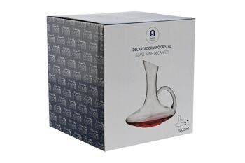 CARAFE EN VERRE 18,7X18,7X22 1200ML PC209959 4