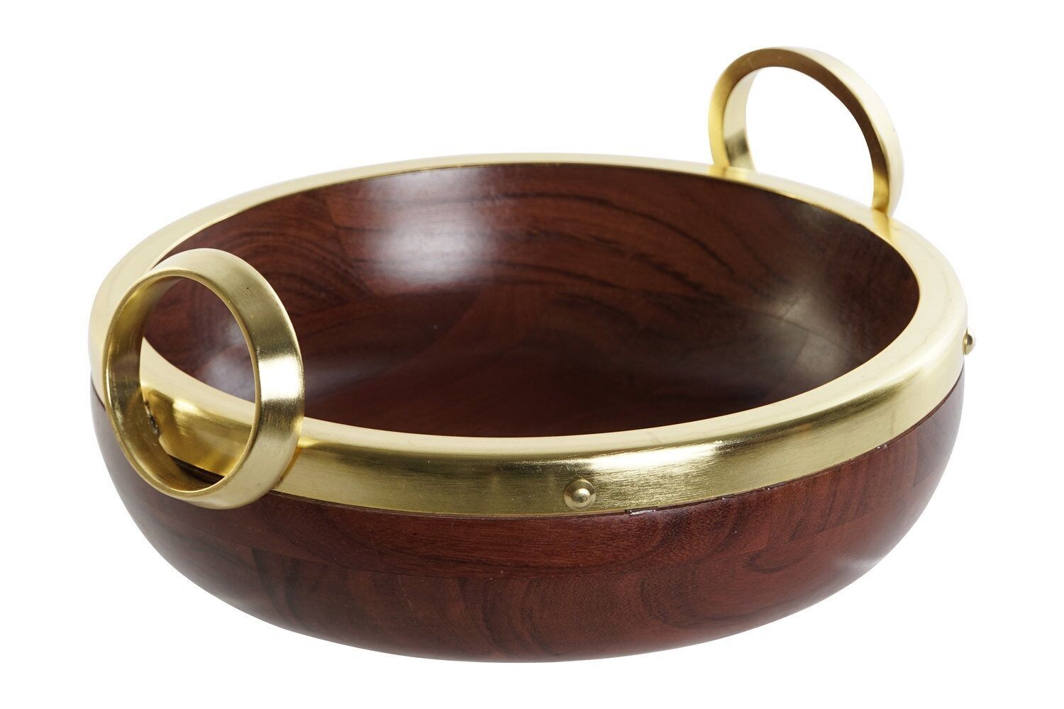 SALATSCHÜSSEL AUS AKAZIENALUMINIUM 28X26X12 BRAUN PC208458