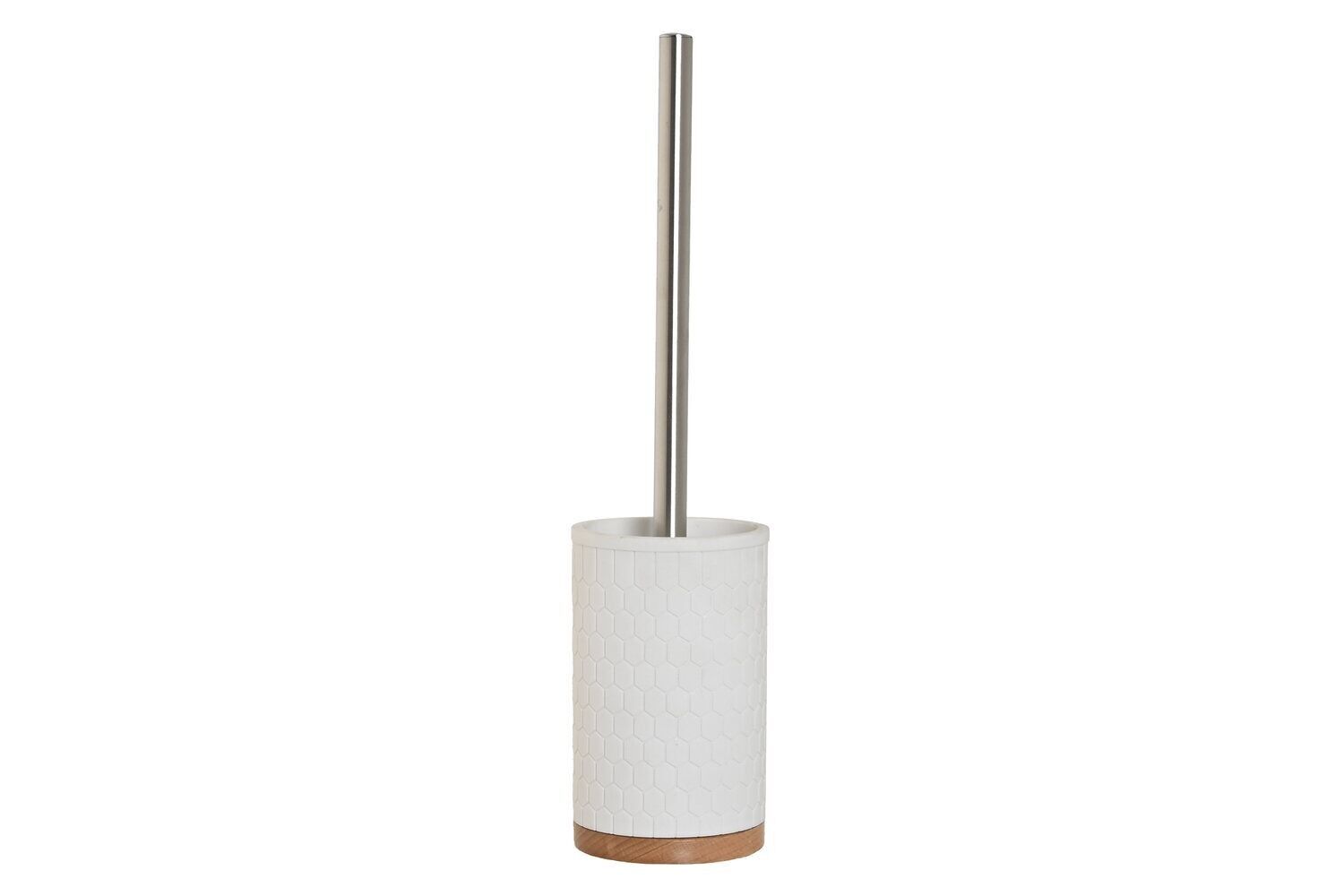 BAMBOO RESIN BRUSH HOLDER 9X9X37 WHITE PB211666