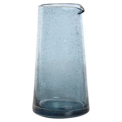 GLASS JUG 11X11X19.7 1.1L BLUE BUBBLES PC212516