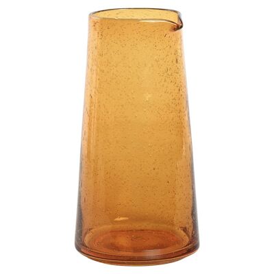 GLASS JUG 11X11X19.7 1.1ML AMBER BUBBLES PC212519