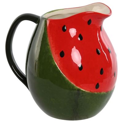 STONEWARE JUG 20X15.5X19 WATERMELON GREEN PC211819