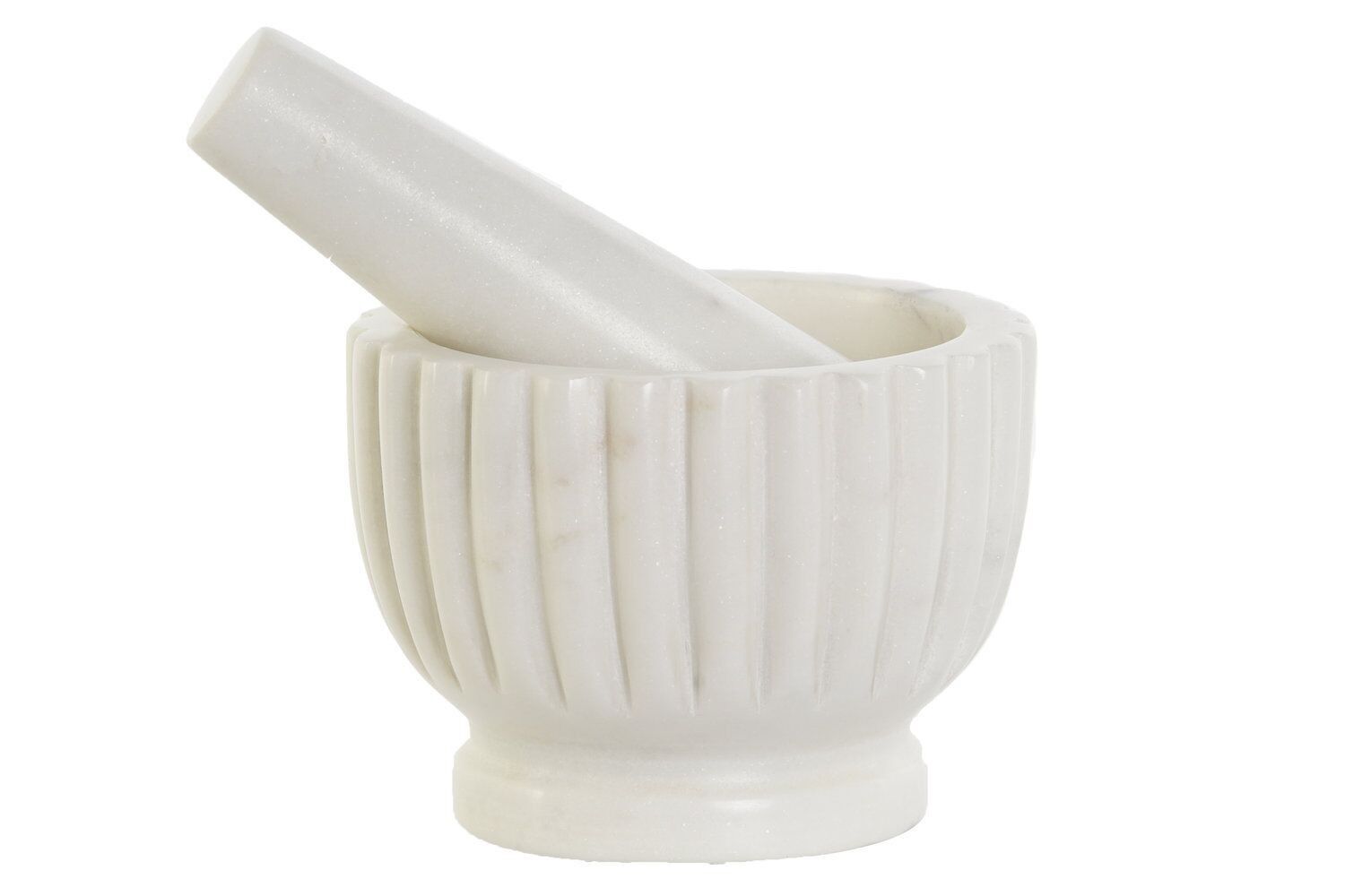 MORTERO MARMOL 10X10X8 CON MAZO NATURAL BLANCO PC208874