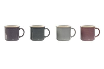 MUG GRÈS 10,4X8X7,6 240ML DORÉ 4 SURT. PC209511 1