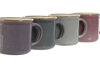 MUG GRÈS 10,4X8X7,6 240ML DORÉ 4 SURT. PC209511 2