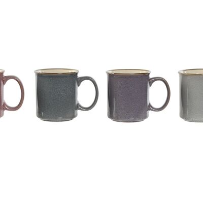 STONEWARE MUG 13X9X10 400ML GOLD 4 ASSORT. PC209510