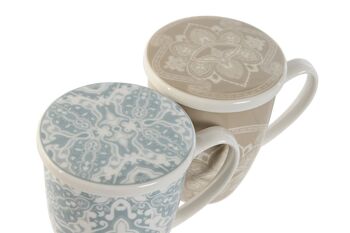 TASSE À INFUSION PORCELAINE 12X9X11 380ML, 2 SURT. PC211231 2