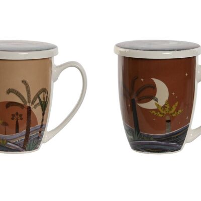 PORCELAIN INFUSION MUG 12X9X11 380ML, 2 SURT. PC211233