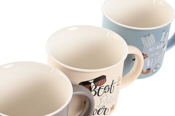 TASSE PORCELAINE 10,5X9X10 400ML, PADRE 4 SURT. PC212596 3