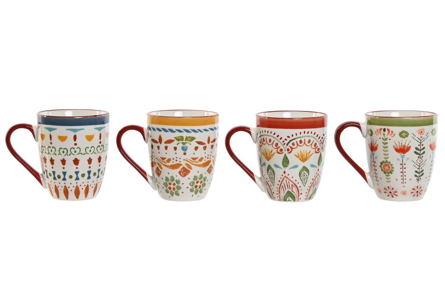 PORCELAIN MUG 11.5X8.5X10 320ML MANDALA 4 SURT. PC212726