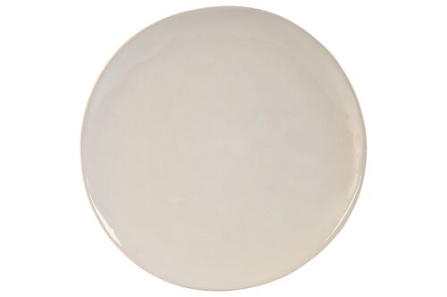 PLATO GRES ESMALTADO 20,3X20,3X2 ONDULADO BLANCO PC212048