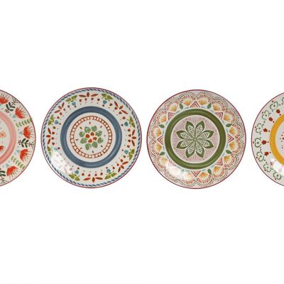 PLATO PORCELANA 19,5X19,5X2 MANDALA 4 SURT. PC212724