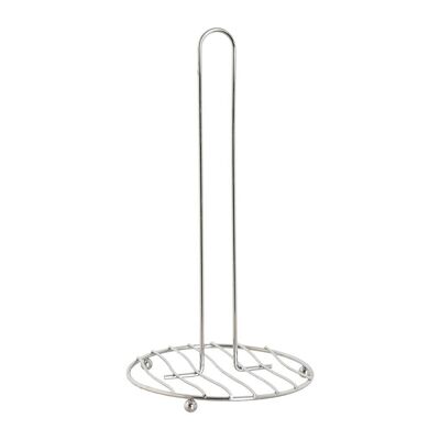 CHROME METAL ROLL HOLDER 16X16X30.5 SILVER PC209048