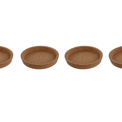 SOUS-VERRES SET 4 LIÈGE 10X10X2 NATUREL PC209940