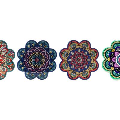 PLACEMAT DOLOMITE 20X20X1 248 MANDALA 4 ASSORTED. PC190785