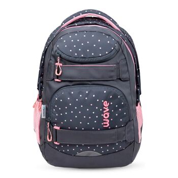 Sac à dos scolaire Wave Infinity Move Dots Pinky 1