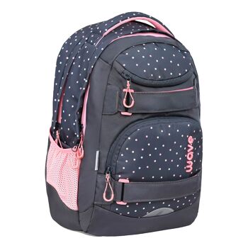 Sac à dos scolaire Wave Infinity Move Dots Pinky 2