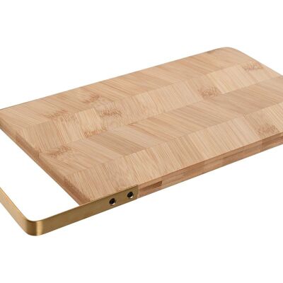 BAMBOO METAL CUTTING BOARD 35.5X17.5X1.5 NATURAL PC212761