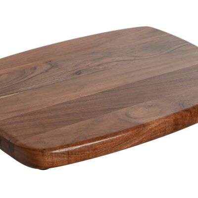 PLANCHE À DÉCOUPER EN ACIER INOXYDABLE ACACIA 40,5X26,6X4,5 NATUREL PC210073