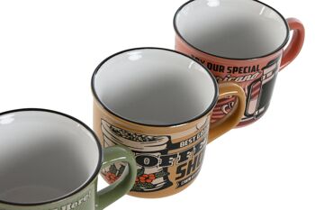 MUG GRÈS 10,5X8,3X7 220ML VINTAGE 3 SURT. PC212577 3