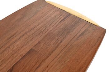 ENSEMBLE DE 4 PLANCHES À DÉCOUPER ACACIA INOX 46X27X2 FROMAGE PC210072 2