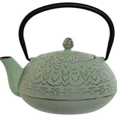 CAST IRON TEAPOT 18X16X16 900ML MINT GREEN PC212558