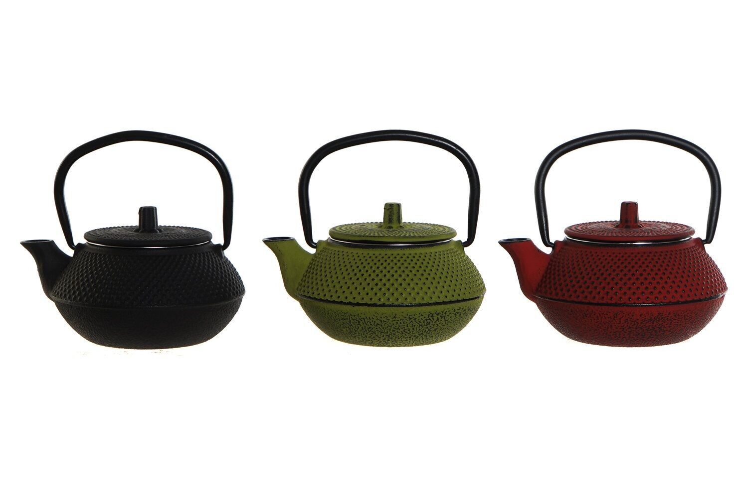 THÉIÈRE EN FONTE INOX 13X11X10 300ML, 3 SURT. SM175636