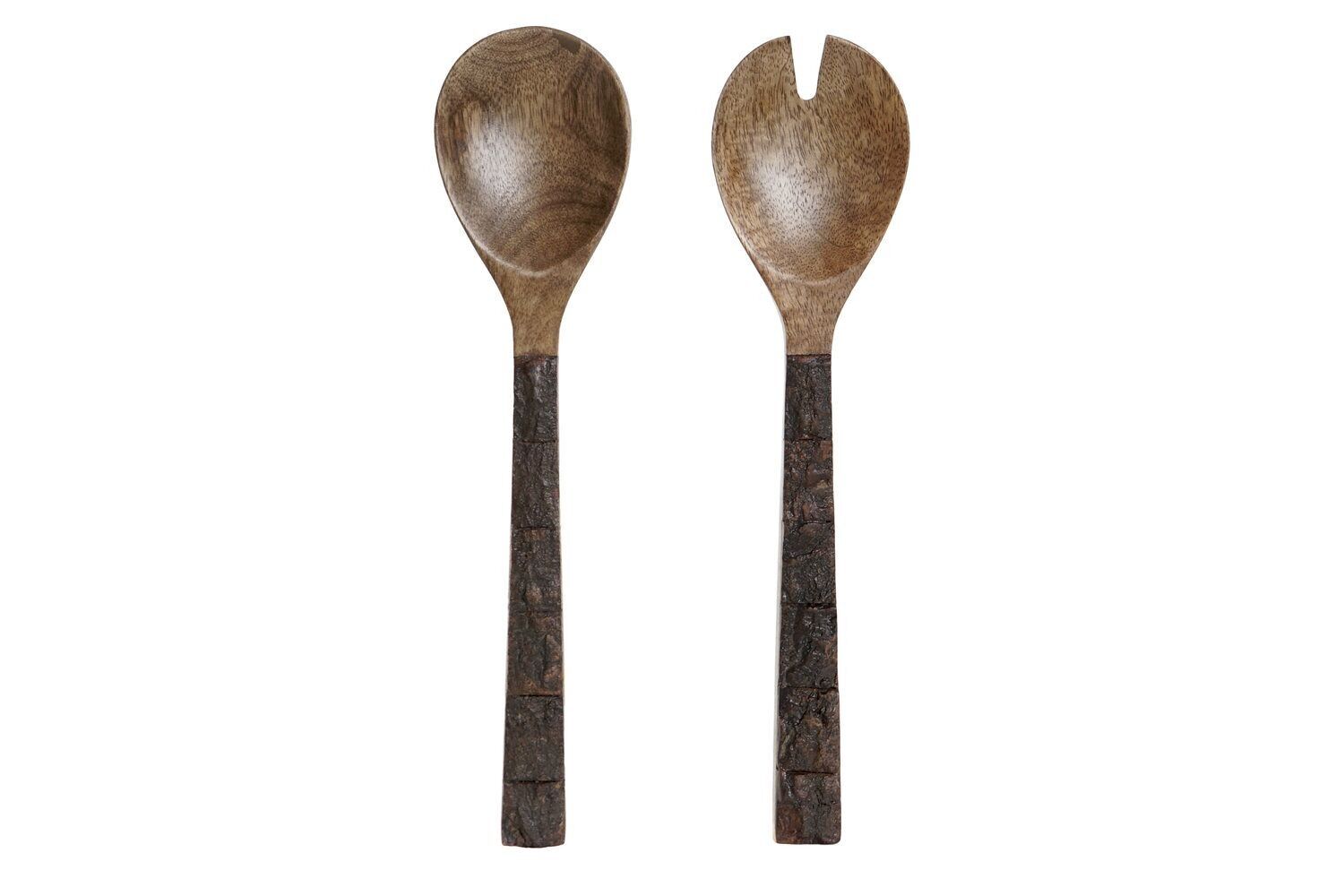 SET UTENSILI 2 MANICI 30X2X8 MARRONE SCURO PC208440