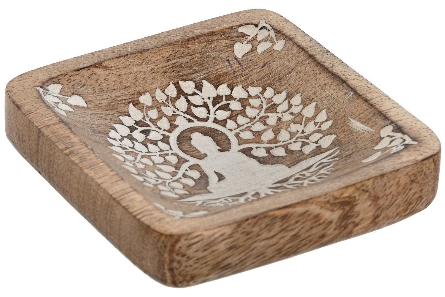 POCKET EMPTY HANDLE 10X10X2 WHITE BUDDHA LD212810