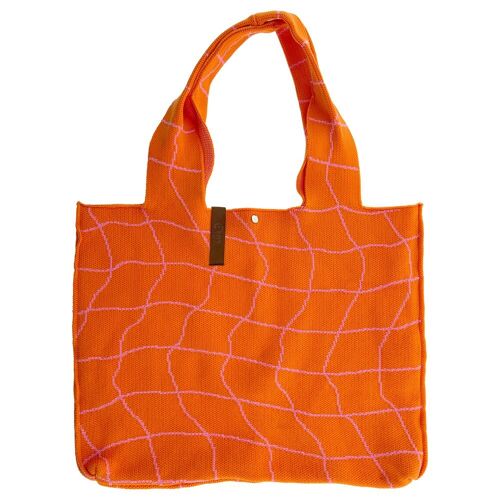 Shopper Feline Orange Pink