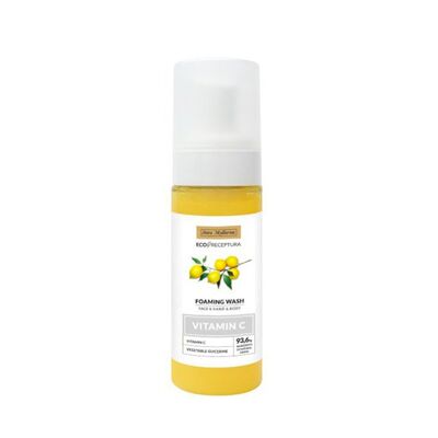 Nettoyant moussant pour le visage et le corps au citron vitamine C