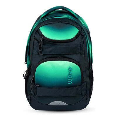 Wave Infinity Move Gradient Aurora school backpack