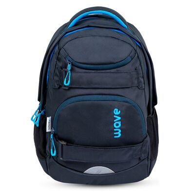 Sac à dos scolaire Wave Infinity Move Hazy Bleu