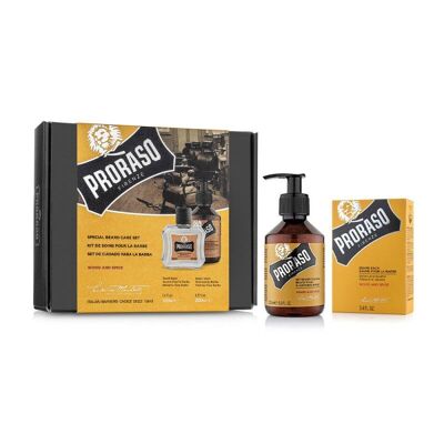 PRORASO DUO PACK BAUME + SHAMPOING - WOOD & SPICE