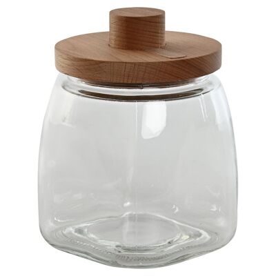 BEECH GLASS JAR 14X14X18.7 1900ML SPOON PC212539