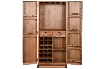 PORTE-BOUTEILLES EN SAPIN 64,5X45X146,5 MB213117 4