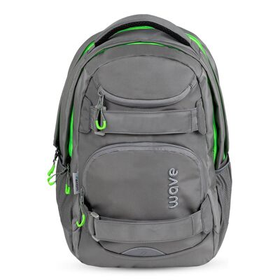 Wave Infinity Move Lime Grey school backpack