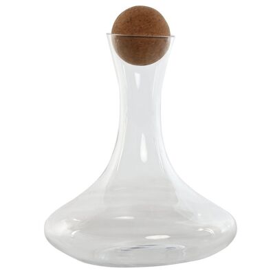 CARAFFA IN VETRO LEGNO 19X19X23,5 1500ML PC209958