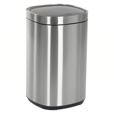 STAINLESS STEEL TRASH BIN PP 30X30X51 30L TOUCH MATTE SILVER PC213007