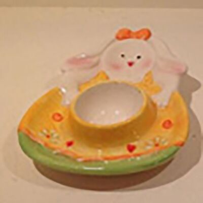 CERAMIC EGG CASE "RABBIT" DD-011