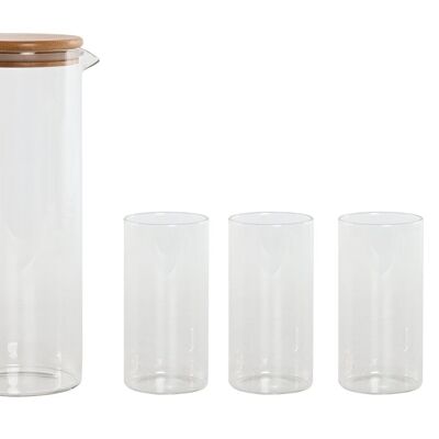 VASO SET 5 BOROSILICATO 8X8X9,6 210ML JARRA 1L PC212545