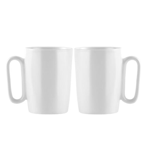 2 ceramic mugs with handle 250 ml white FUORI 30145