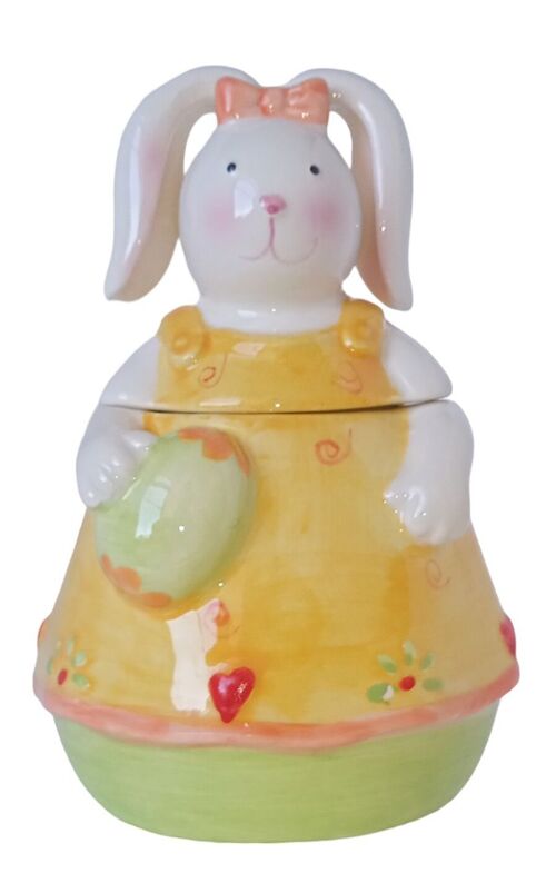 CERAMIC EASTER DECORATIVE BOX "RABBIT" DIMENSION: 8x14cm DD-012