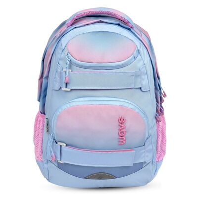 Wave Infinity Move Gradient Lavender school backpack