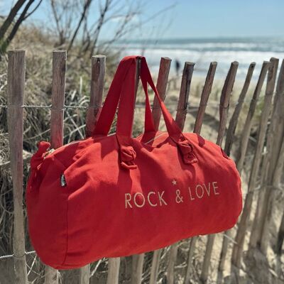 Duffel Bag - Tangerine -Rock and Love